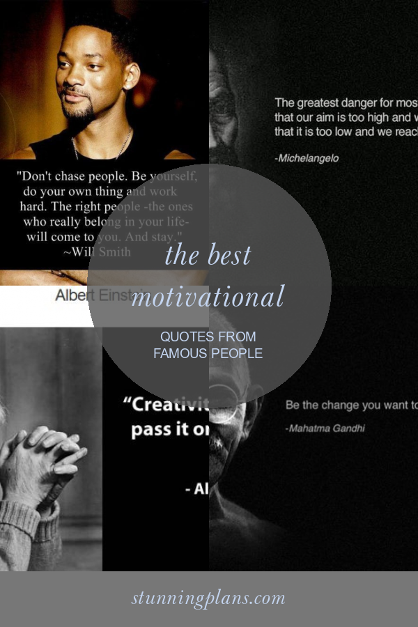 The Best Motivational Quotes From Famous People - Home, Family, Style ...